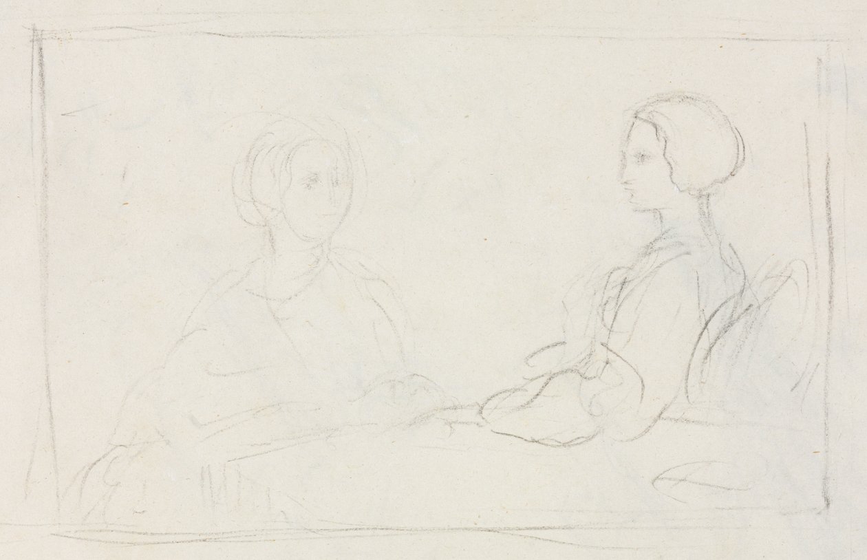 Dos mujeres sentadas (verso) de Edgar Degas