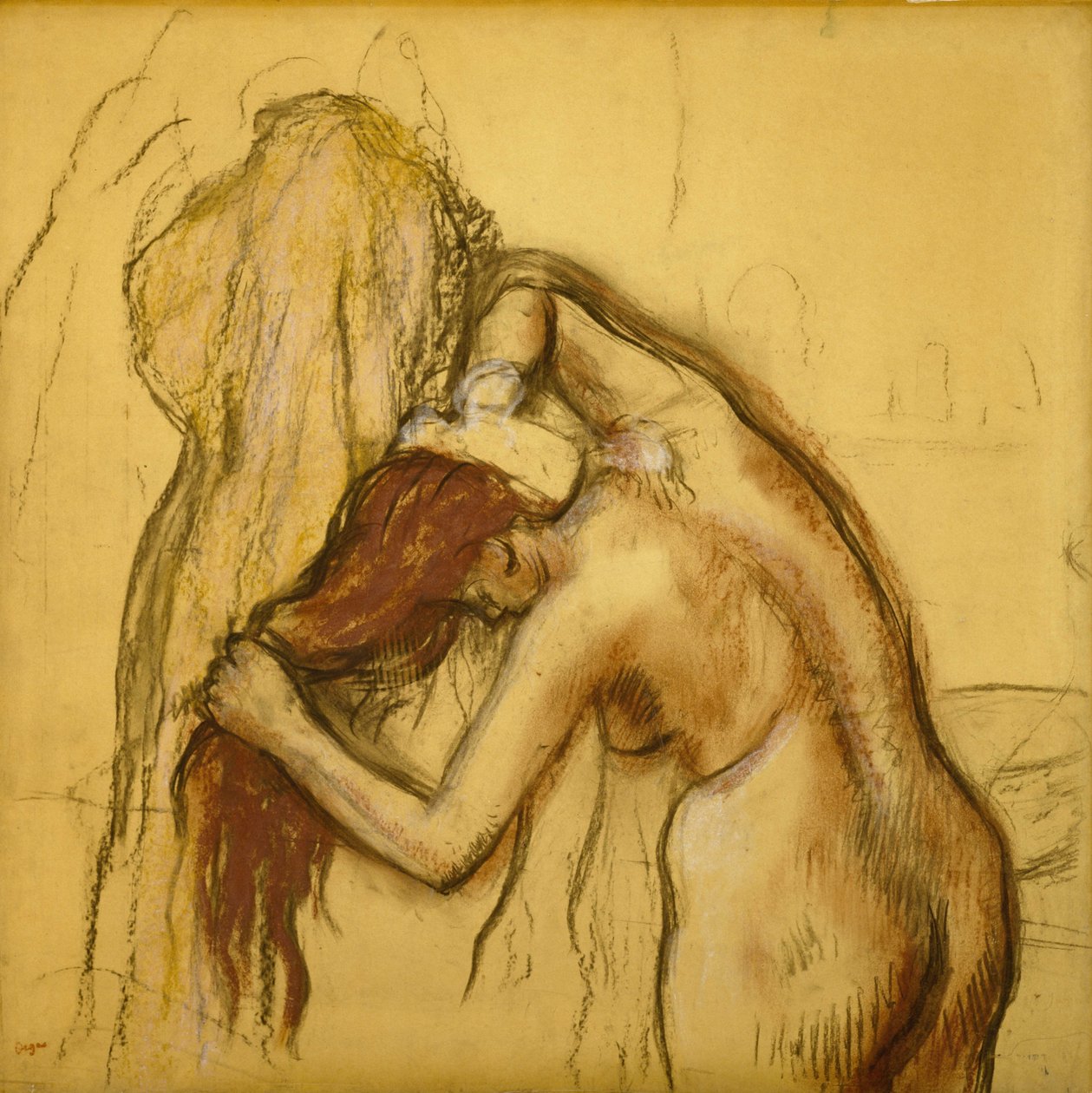 Mujer secándose de Edgar Degas