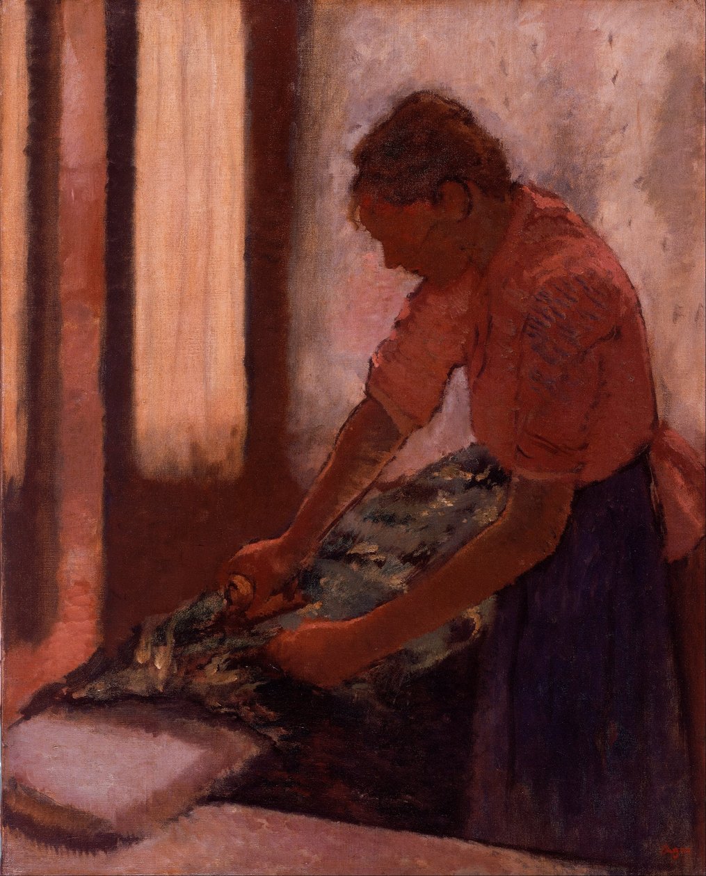 Mujer planchando de Edgar Degas