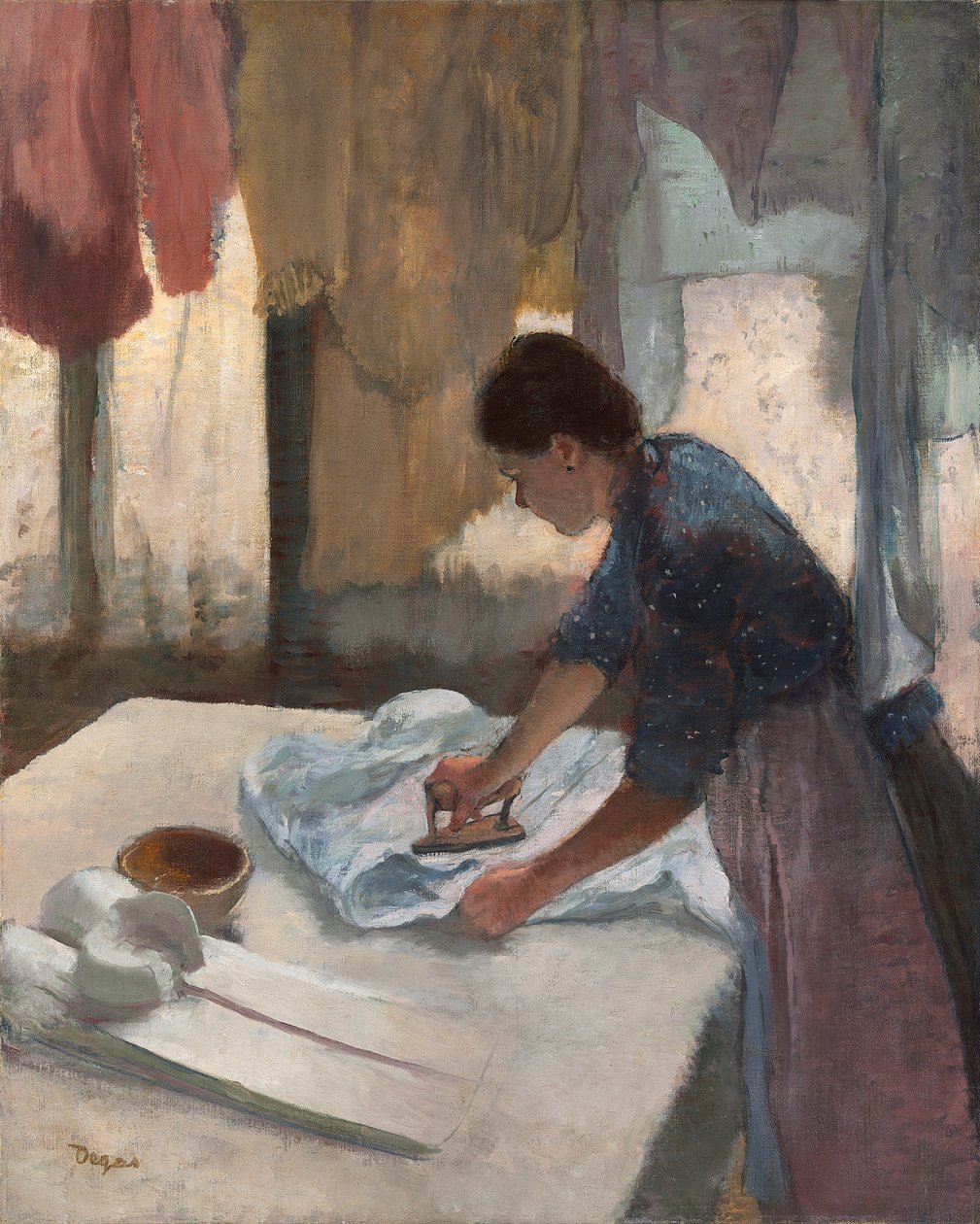 Mujer Planchando de Edgar Degas