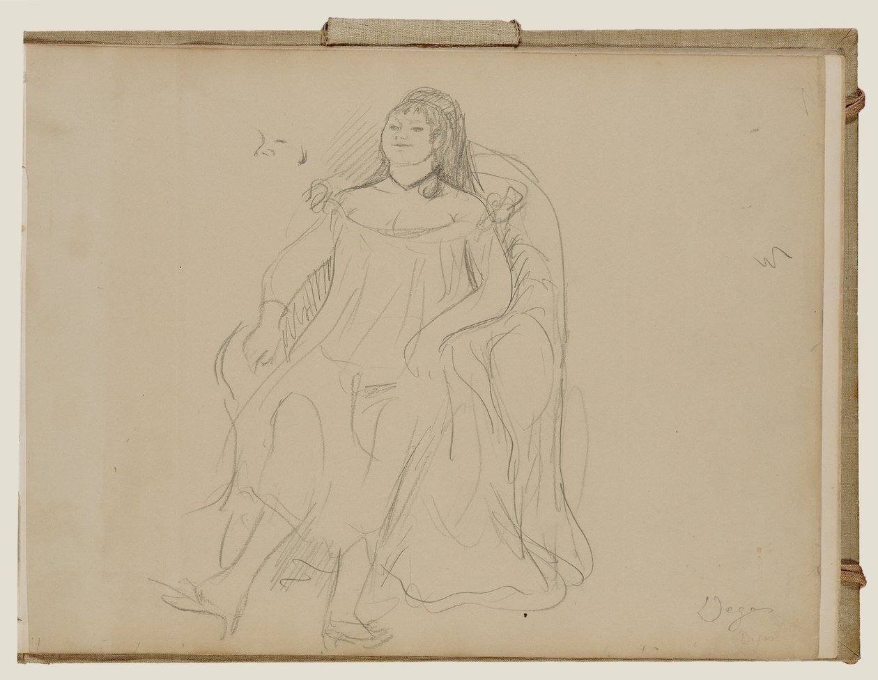 Mujer sentada de Edgar Degas