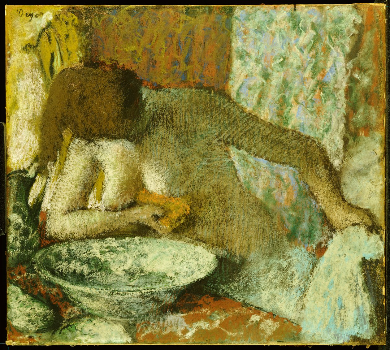 Mujer en su tocador, c.1897 de Edgar Degas