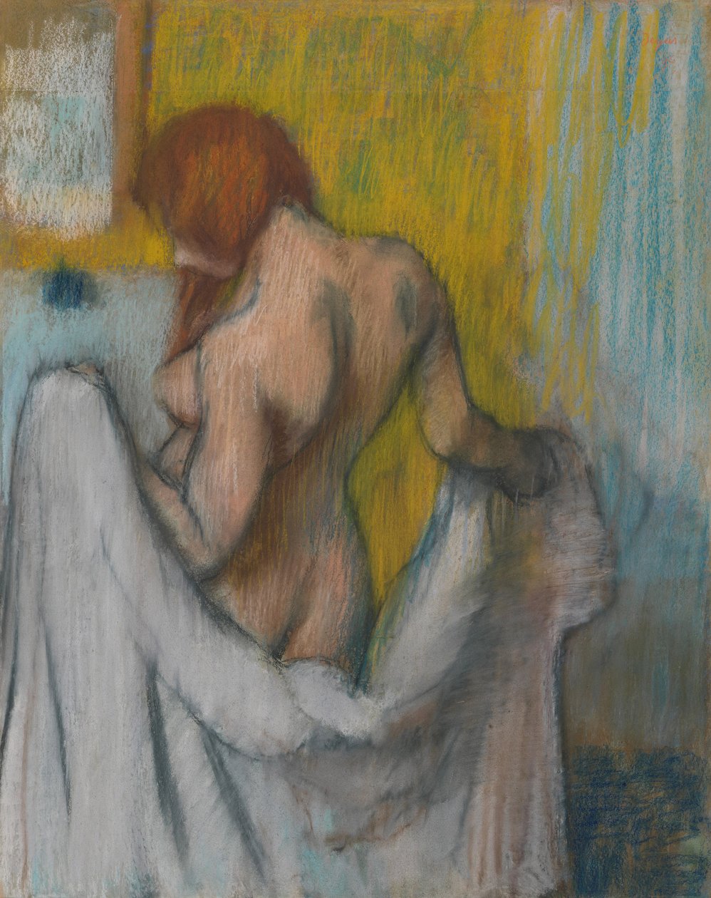Mujer con una Toalla, 1894 o 1898 de Edgar Degas