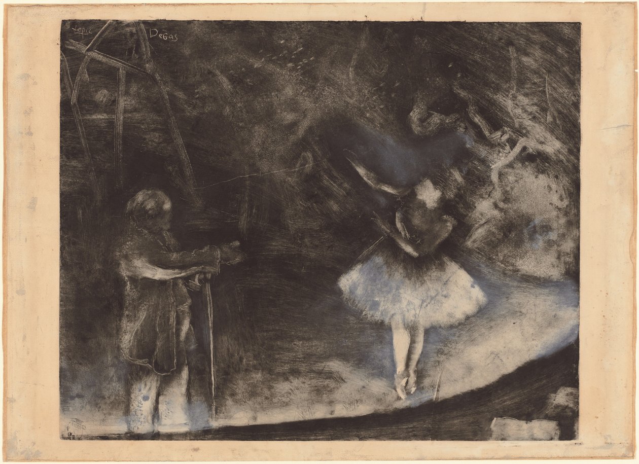 El maestro de ballet de Edgar Degas, executed in collaboration with Vicomte Lepic