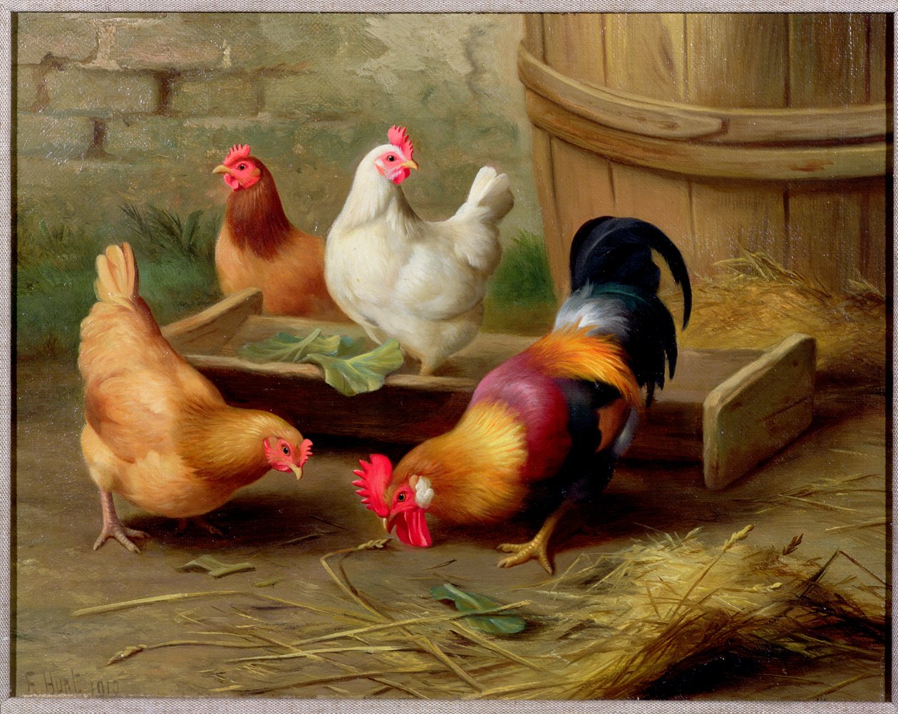 Escena de granja de Edgar Hunt