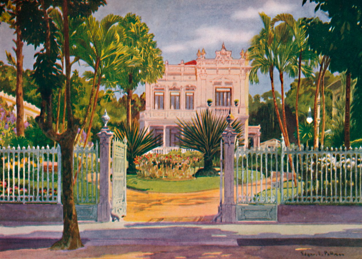 Residencia del Conde Paulo de Frontin, Petrópolis, 1914 de Edgar L Pattison