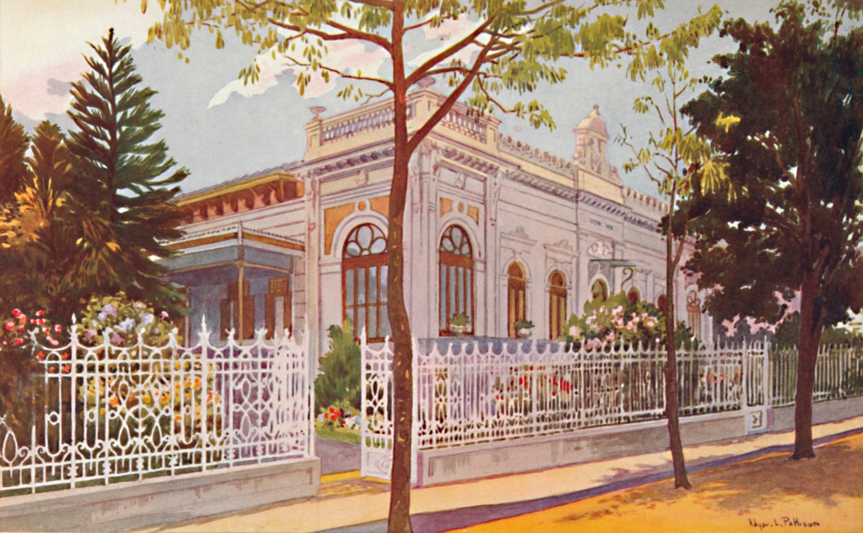 Vilino Nair, Residencia del Almirante Barón de Teffé von Hoonholtz, Petrópolis, 1914 de Edgar L. Pattison