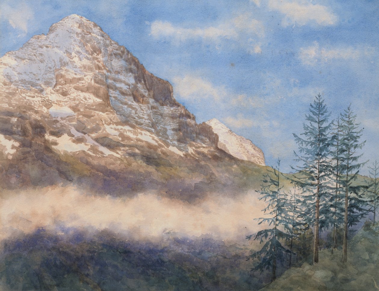 El Eiger y Schneehorn de Edith A. Paine