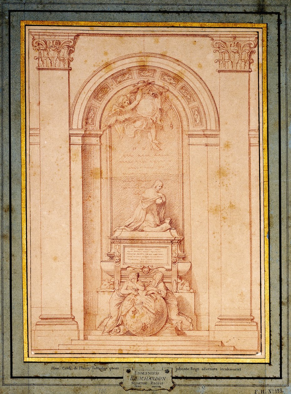 Un estudio para el monumento funerario del cardenal de Fleury de Edmé Bouchardon