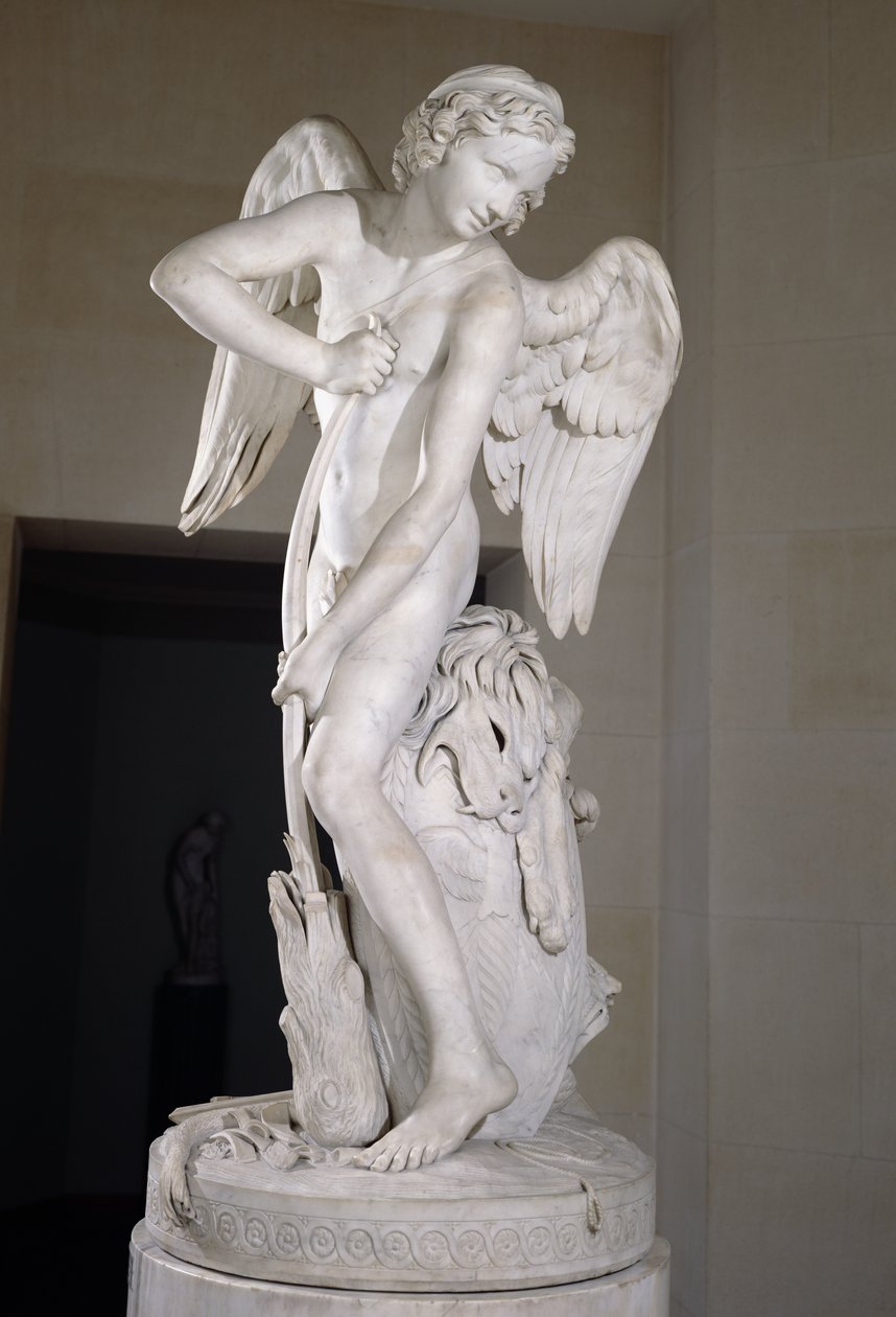 Cupido Tallando su Arco del Garrote de Hércules, 1747-50 de Edmé Bouchardon
