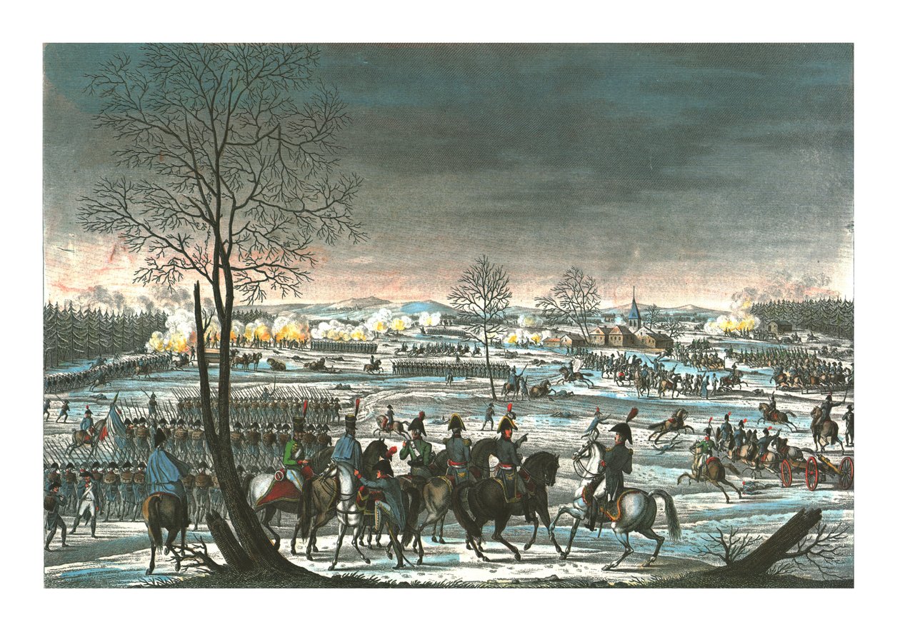 Batalla cerca de Hohenlinden, 3 de diciembre de 1800, c. 1850 de Edme Bovinet