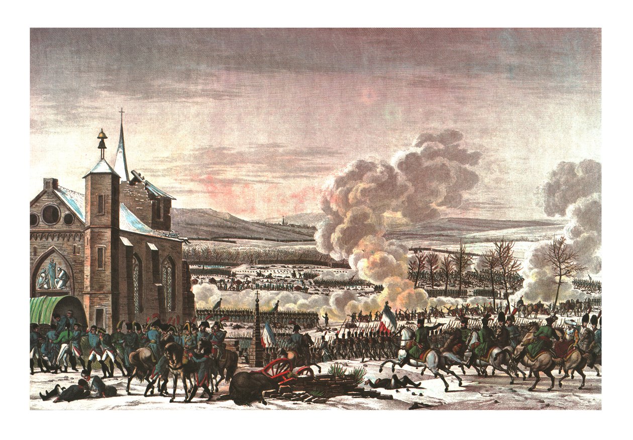 La Batalla de Eylau, 9 de febrero de 1807, c1850 de Edme Bovinet