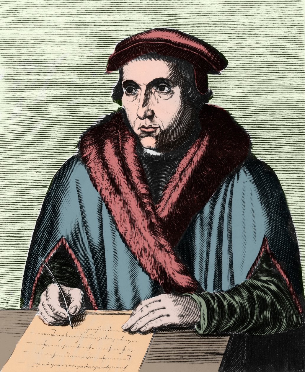 Retrato de Juan Luis Vives (1492-1540), humanista y filósofo español de Edme de Boulonois