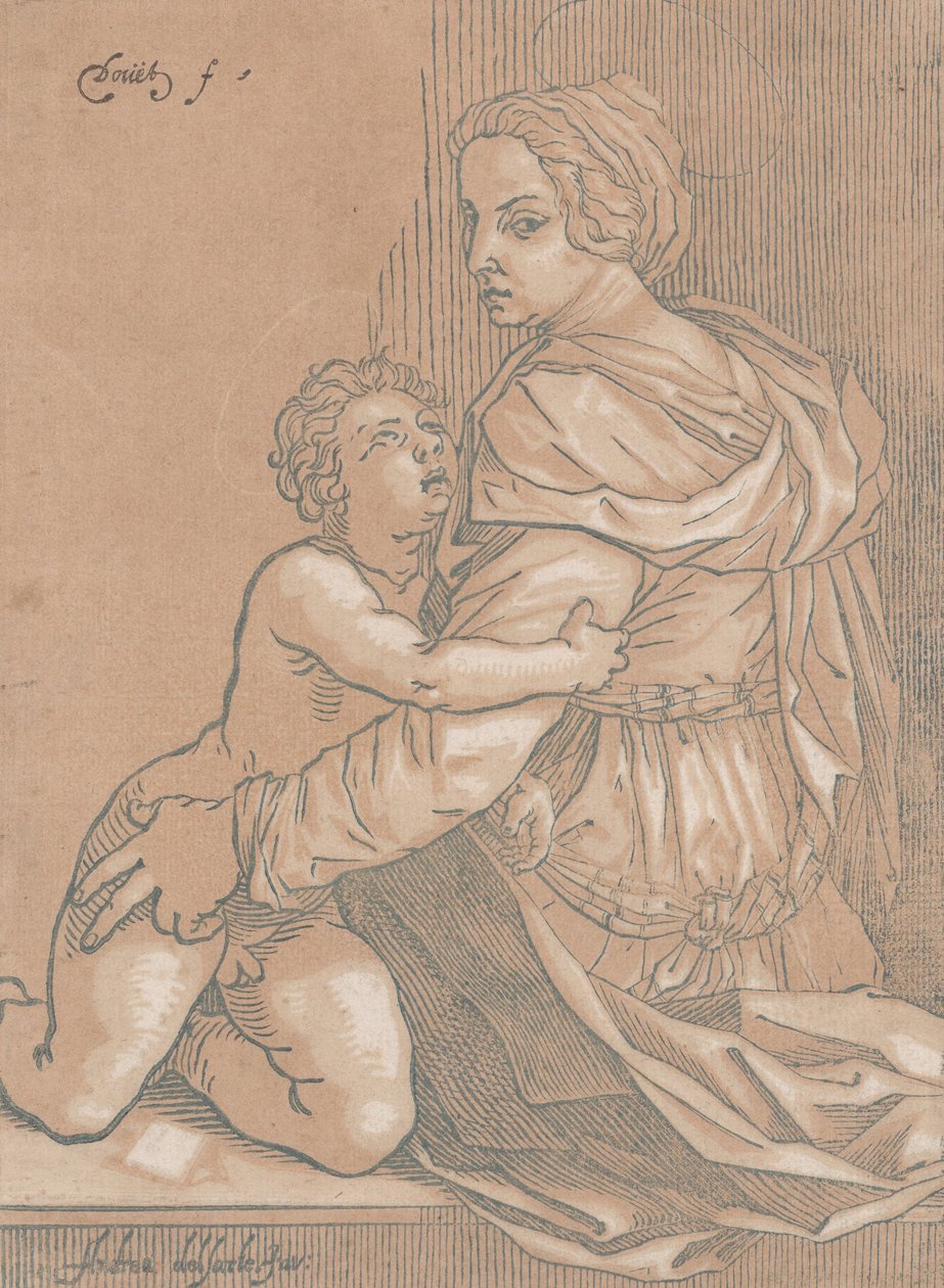 Virgen y niño, ca. 1530 de Edmond Douet