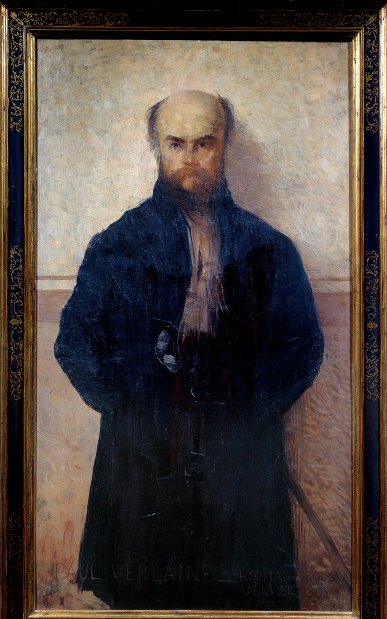 Retrato de Paul Verlaine (1844 - 1896) poeta y escritor francés de Edmond François Aman Jean