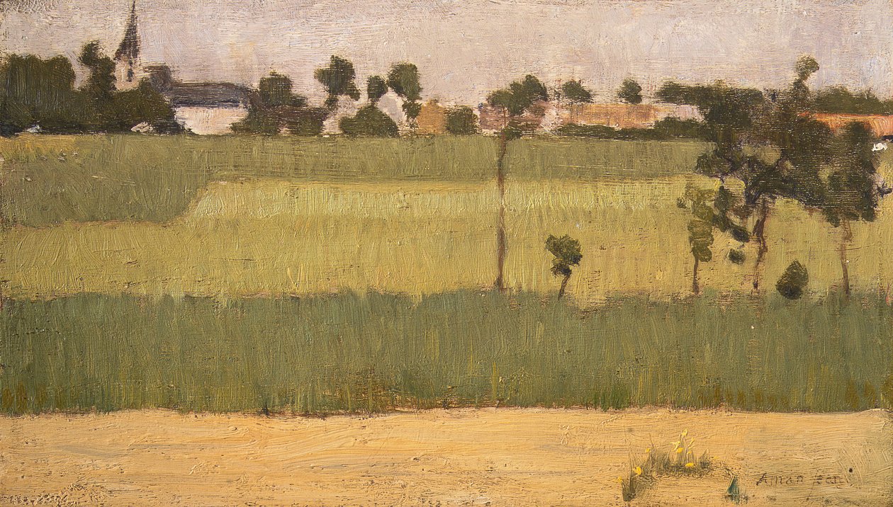 Las Afueras de un Pueblo, ca. 1880 de Edmond François Aman Jean