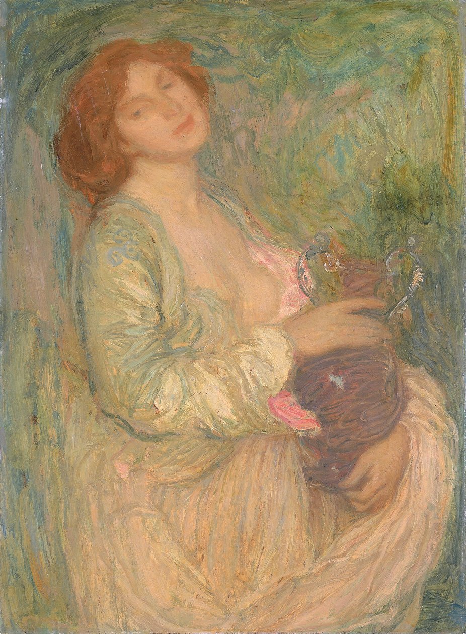 Mujer con Jarrón, finales del siglo XIX-principios del siglo XX de Edmond François Aman Jean