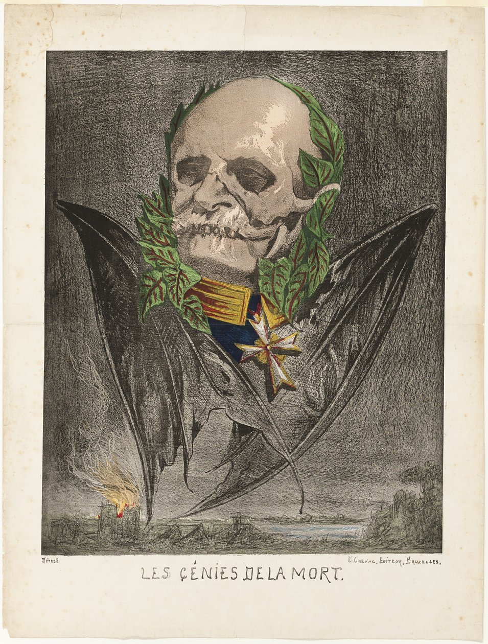 Guillermo I, rey de Prusia, de Les Génies de la Mort de Edmond Guilliaume