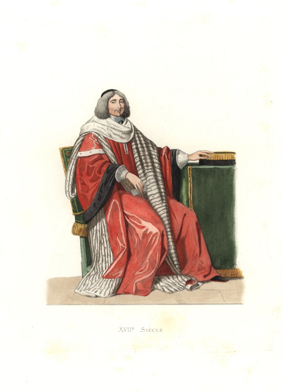Jean-Antoine de Mesmes, Señor de Irval, Conde de Avaux, de una pintura de Philippe de Champaigne de Edmond Lechevallier-Chevignard