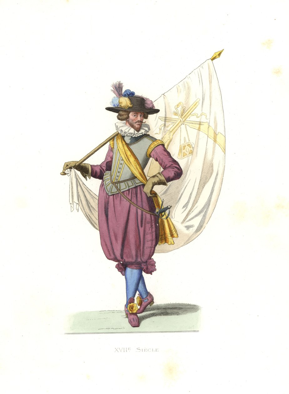 Abanderado de una compañía de arcabuceros de Edmond Lechevallier Chevignard