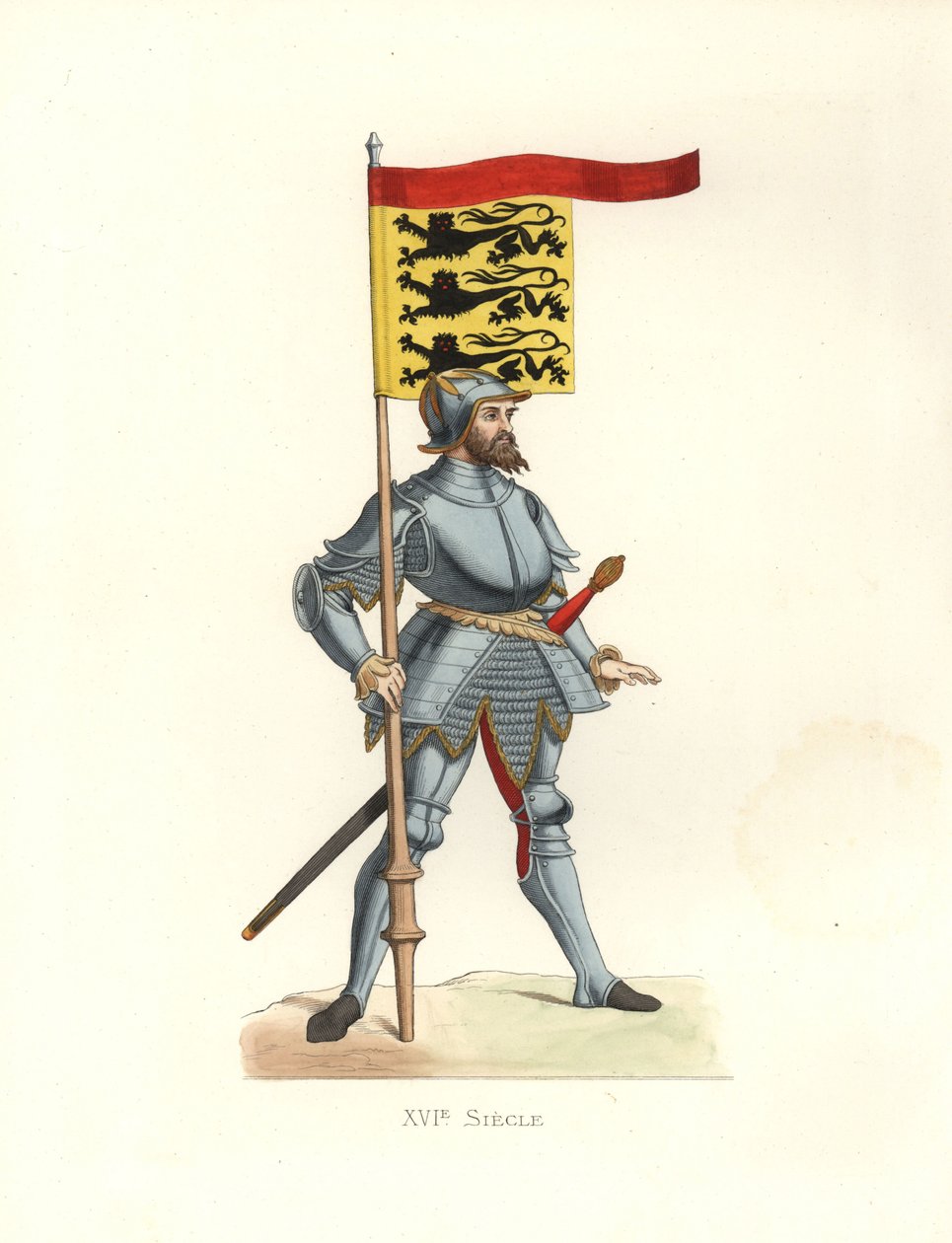Hombre de armas inglés de Edmond Lechevallier Chevignard