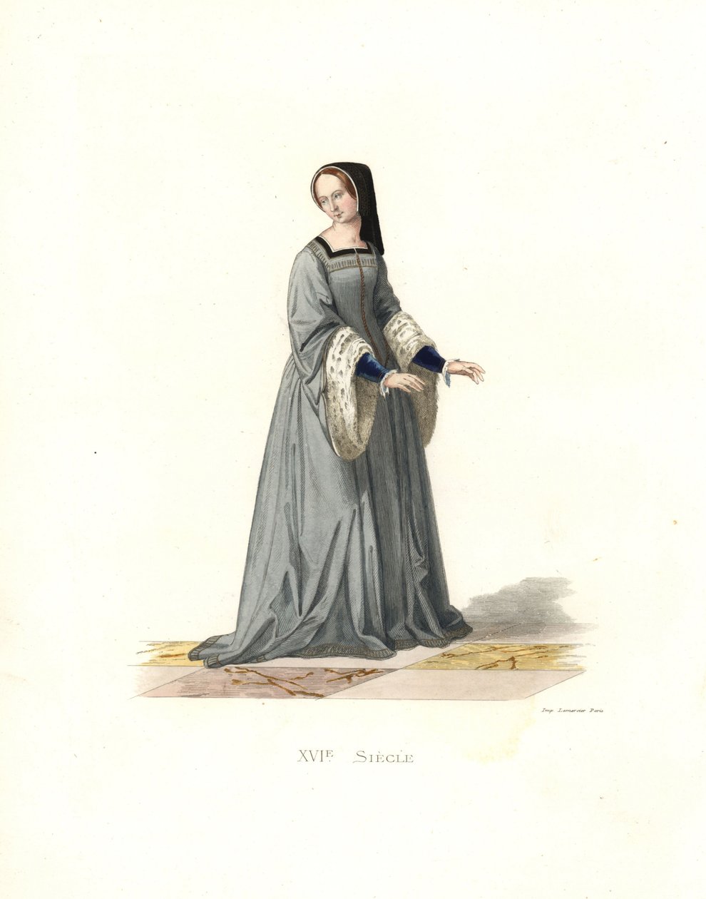 Dama de honor en la corte de Francisco I de Edmond Lechevallier Chevignard