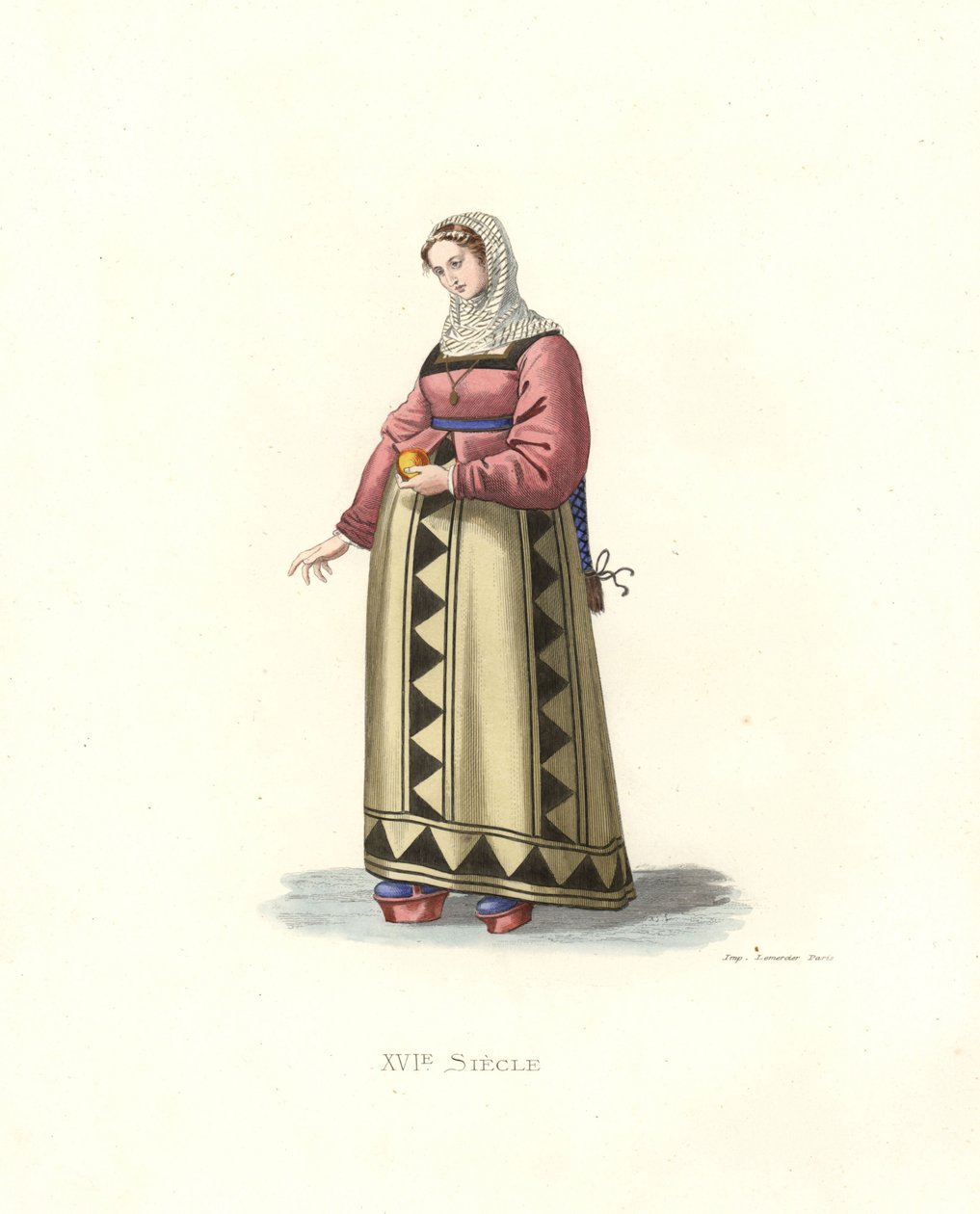 Mujer de Burgos, España de Edmond Lechevallier Chevignard