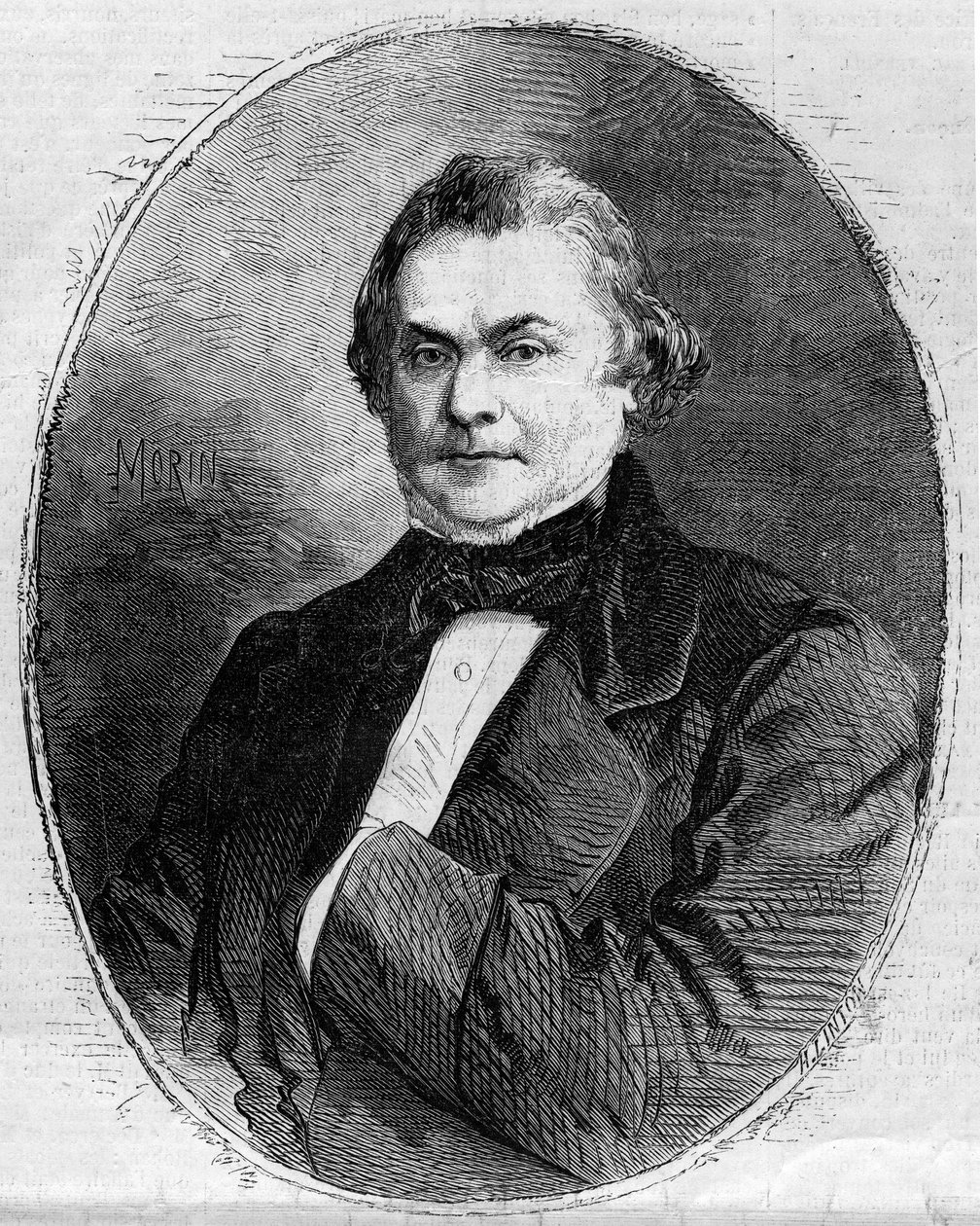 Retrato de Claude Alphonse Delangle (1797-1869), magistrado y político francés. Grabado por Morin en “The Illustrous World” n°63 del 26 de junio de 1858. de Edmond Morin