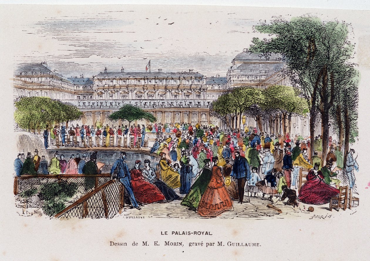 El Palacio Real - dibujo de Morin, circa 1830 de Edmond Morin
