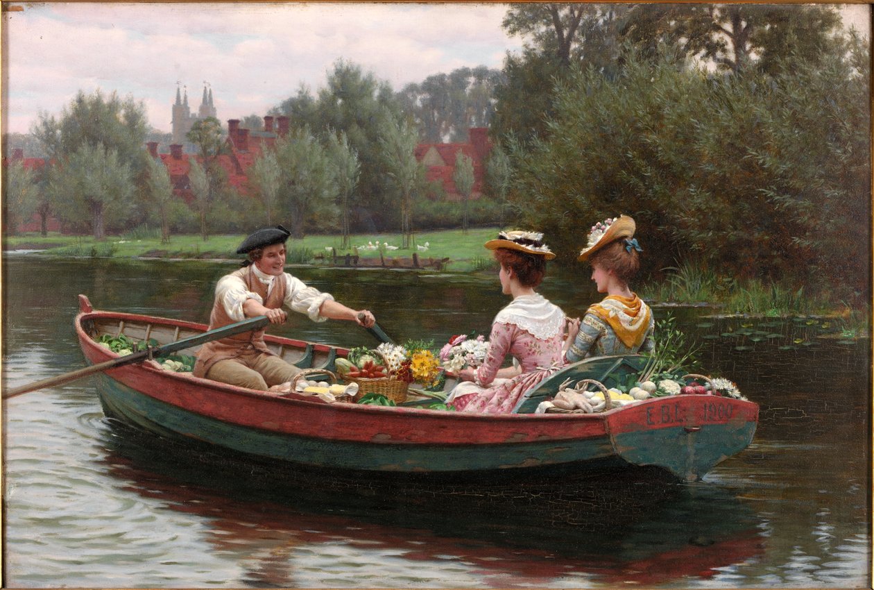 Día de mercado, 1900 de Edmund Blair Leighton