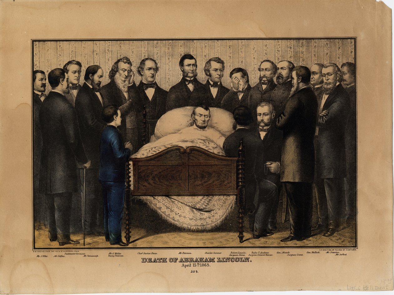 Muerte de Abraham Lincoln, 15 de abril de 1865 de Edmund Burke Kellogg