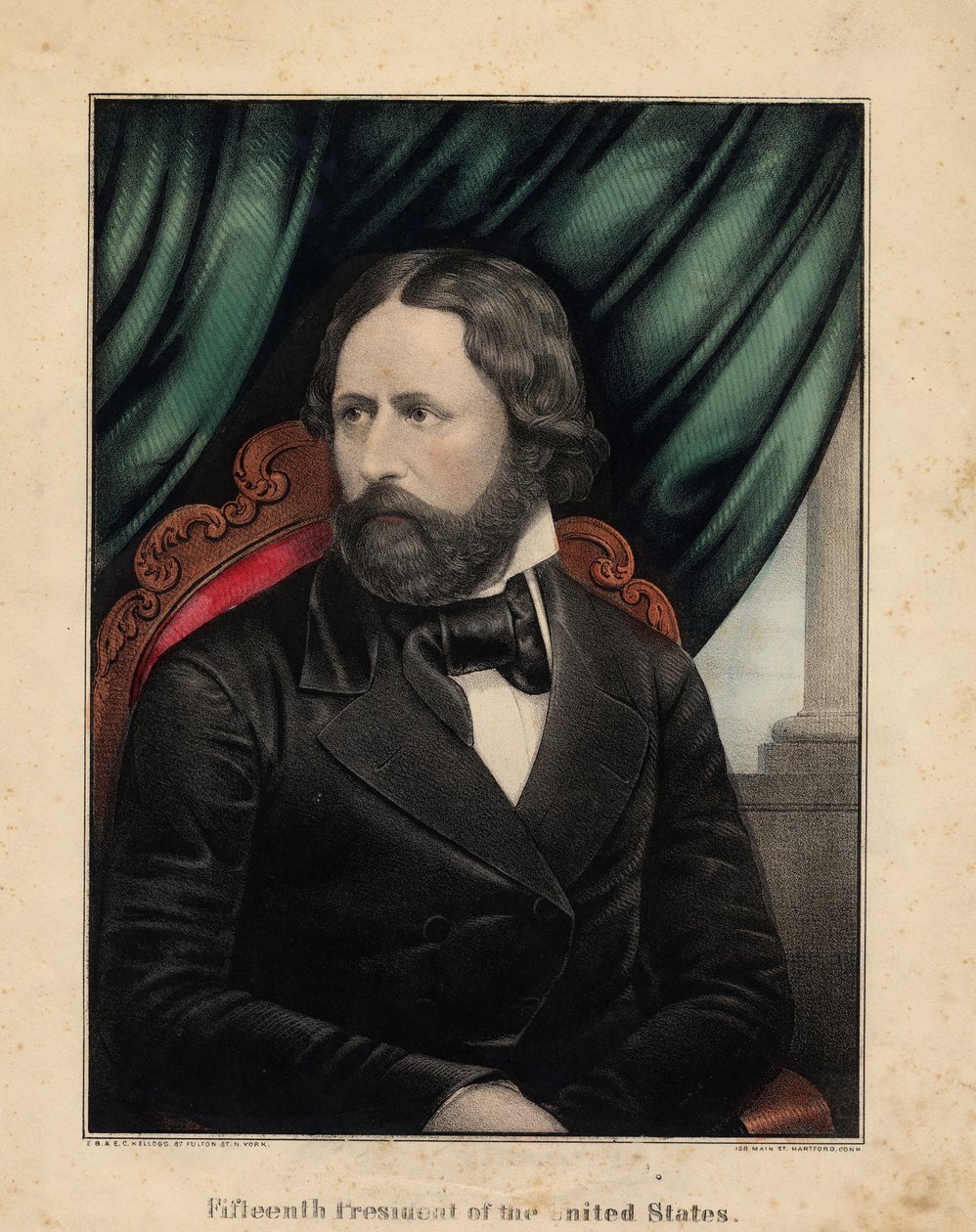 Decimoquinto presidente de los Estados Unidos, 1857 de Edmund Burke Kellogg