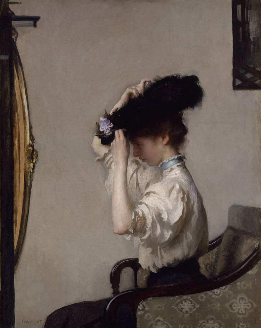 Preparándose para la Matiné de Edmund Charles Tarbell