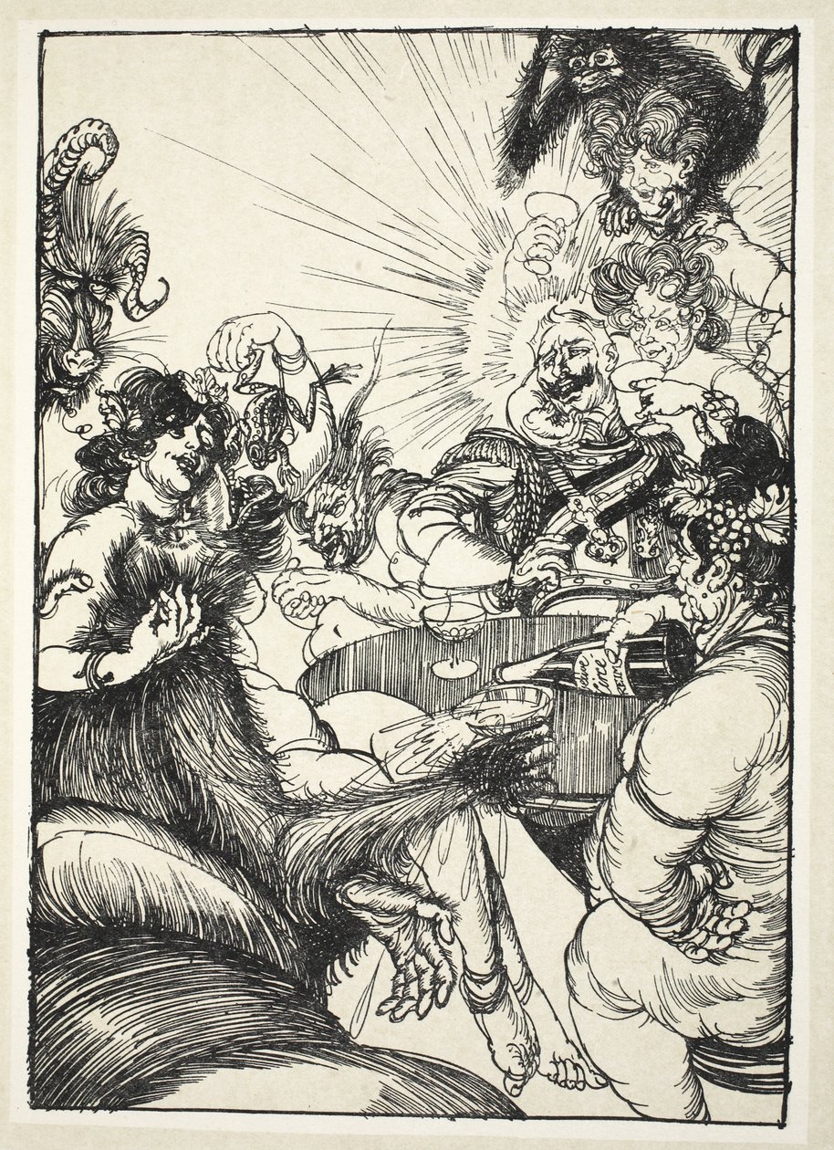 Kultur - adulador del Kaiser Comus, ilustración de The Kaiser