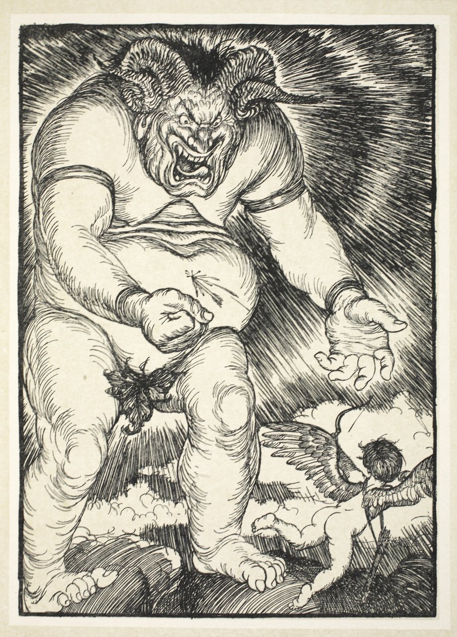 El disparo partiano, ilustración de The Kaiser