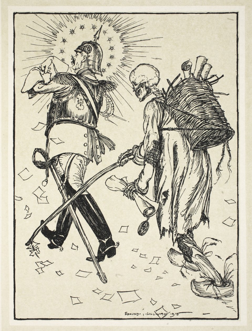 El trapero (Le Chiffonier), ilustración de The Kaiser