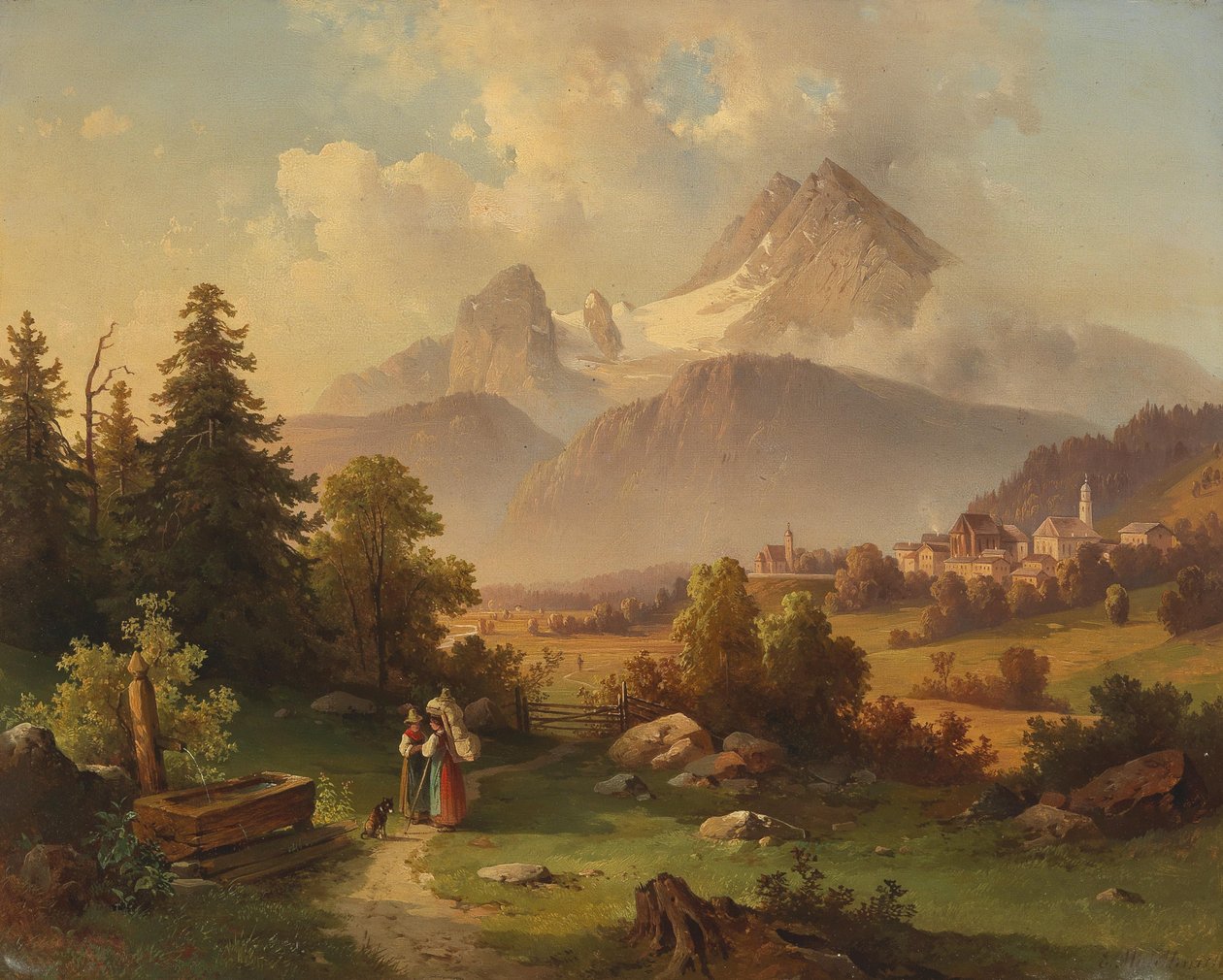 Vista del Watzmann de Edmund Mahlknecht