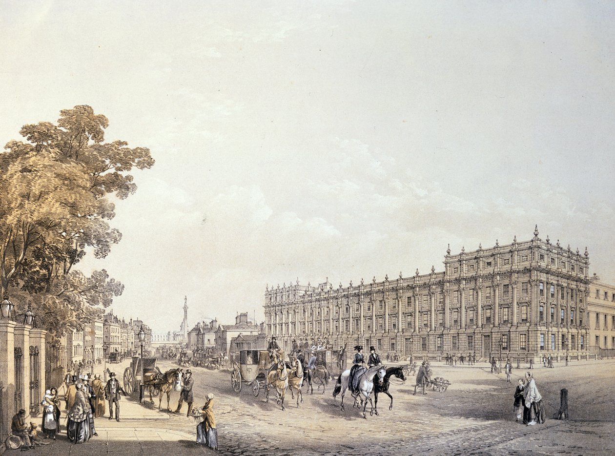El Tesoro, Whitehall, pub. por Lloyd Bros. y Co. 1852 de Edmund Walker