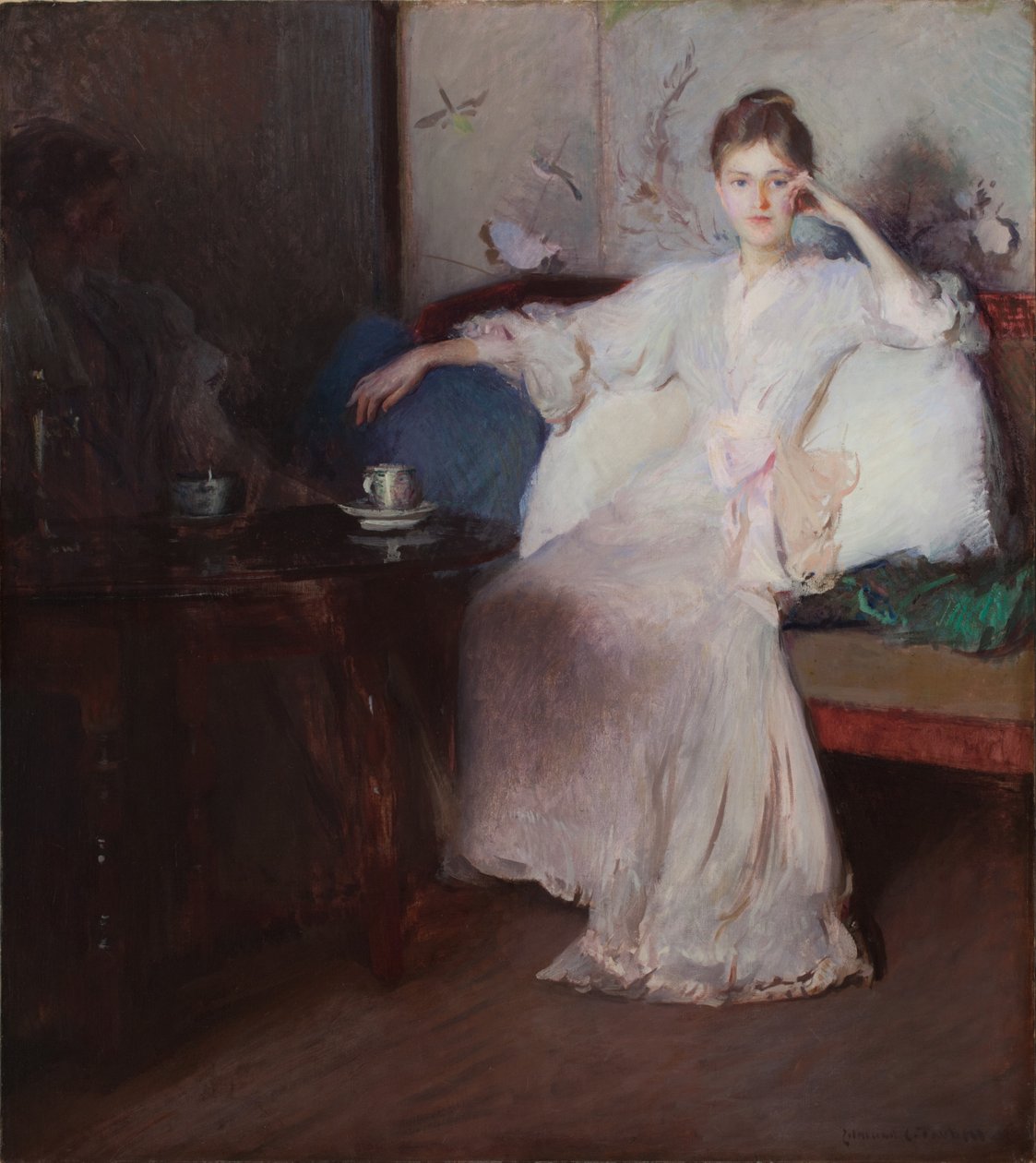 Arreglo en rosa y gris (Té de la tarde) de Edmund Charles Tarbell