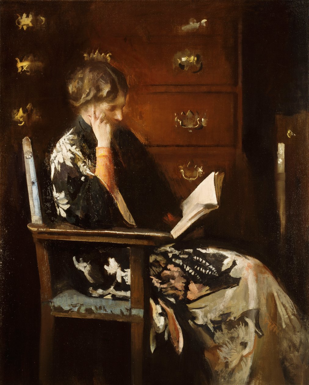 María leyendo de Edmund Charles Tarbell