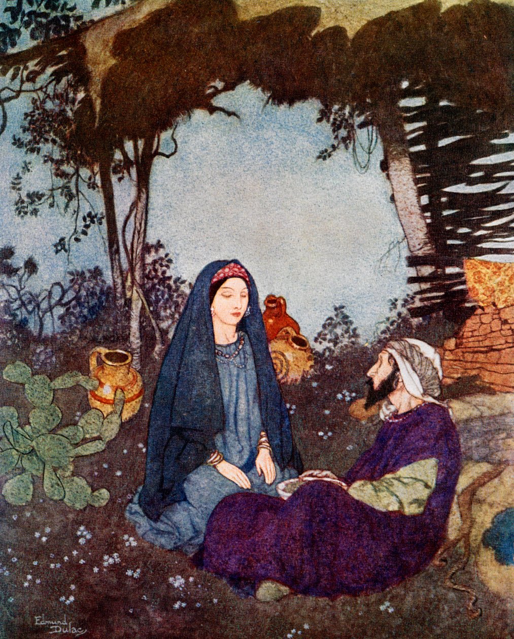 Si el desierto fuera mi hogar, entonces dejaría que el mundo pasara, c1900-1950 de Edmund Dulac