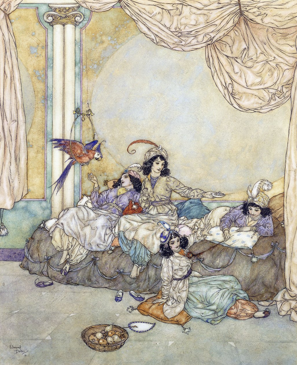 Invadieron la casa sin pérdida de tiempo de Edmund Dulac