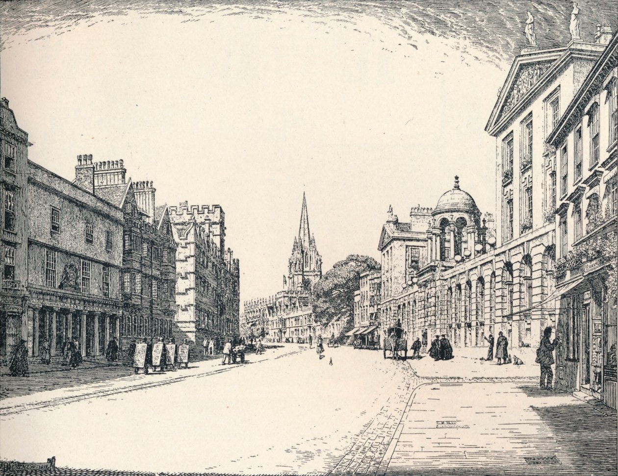 High Street, Oxford, 1905 de Edmund Hort New