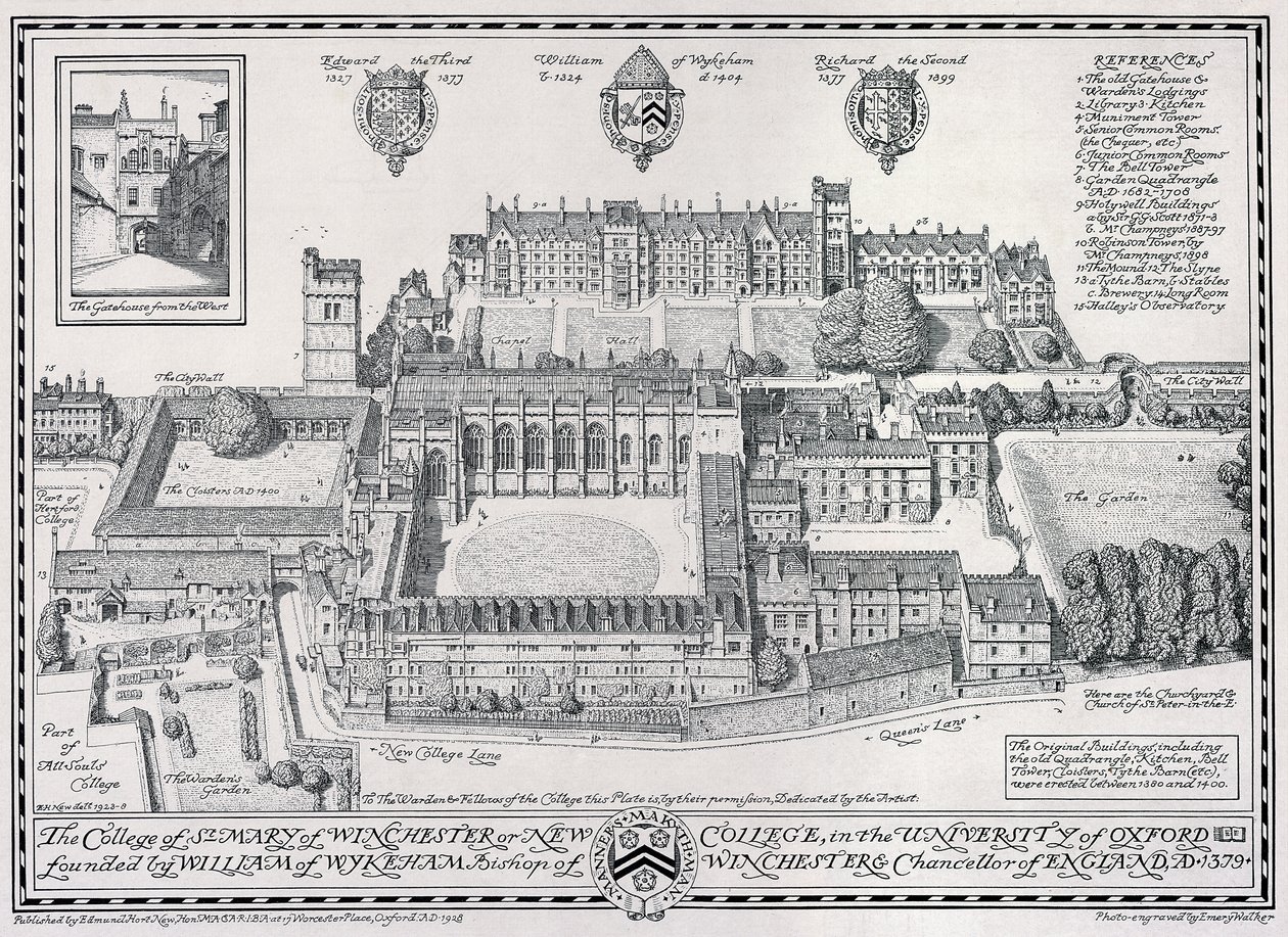 El Colegio de Santa María de Winchester o New College de Edmund Hort New