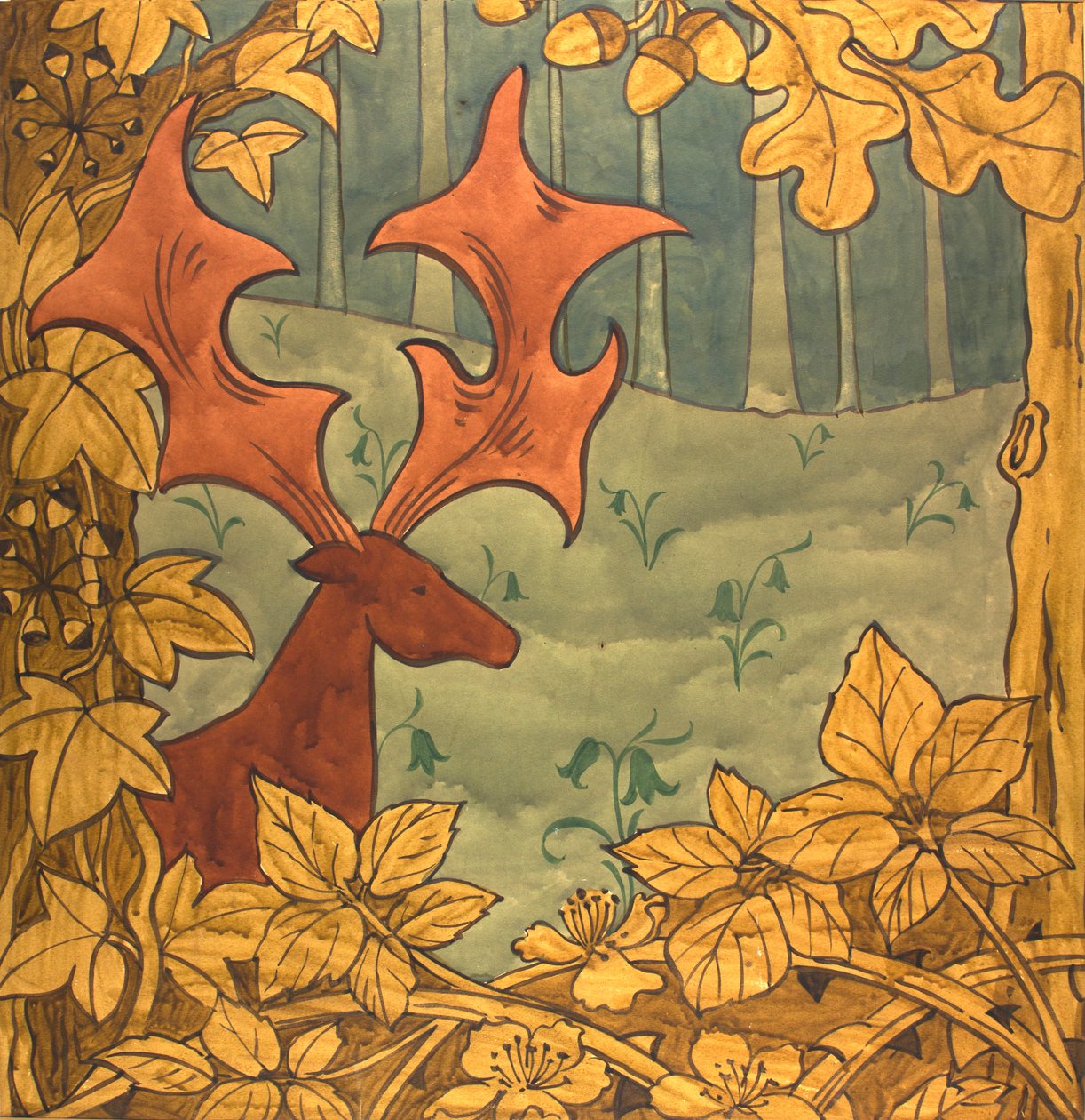 Monarca nº 465, c.1895 (gouache sobre papel) de Edmund Hunter