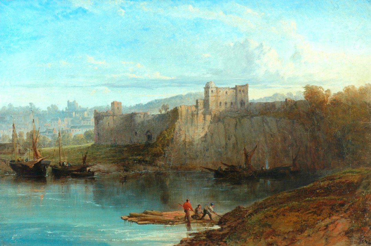Castillo de Chepstow en el Wye, 1872 de Edmund John Niemann
