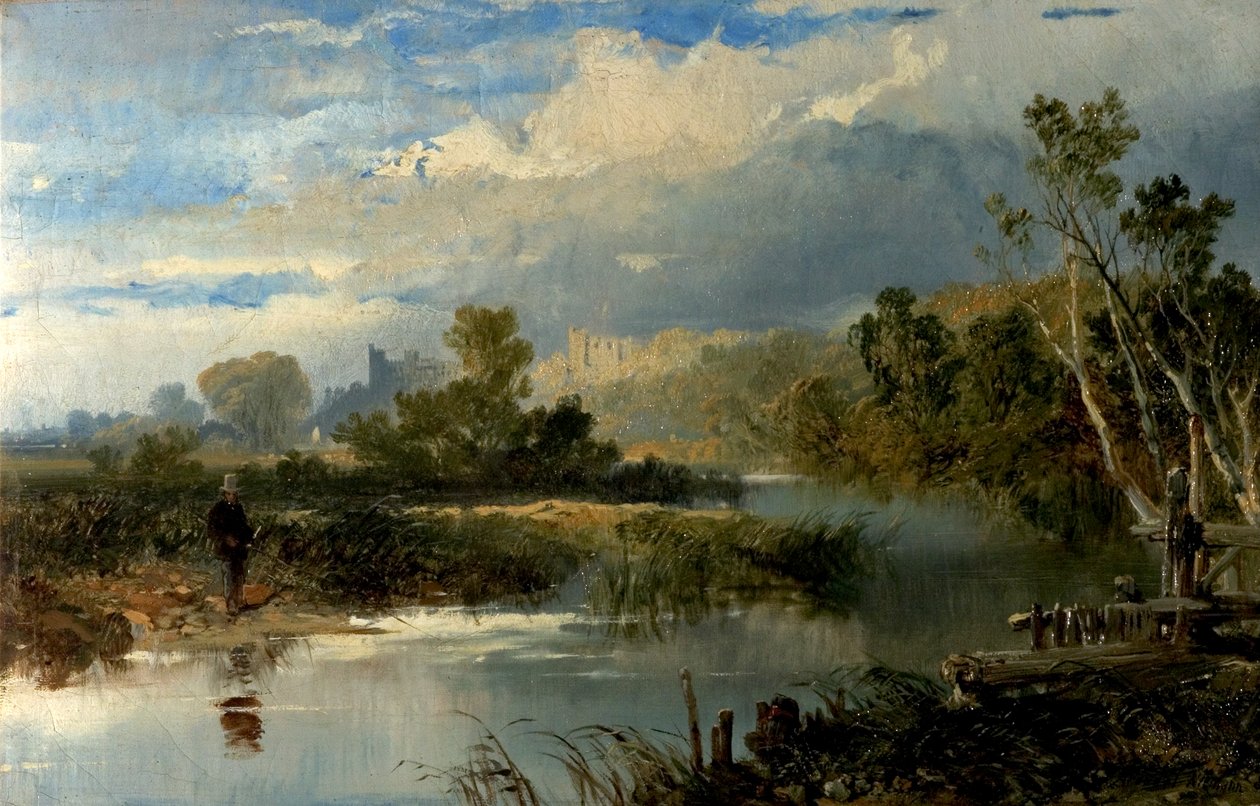 Vista de Richmond Hall, Yorkshire de Edmund John Niemann