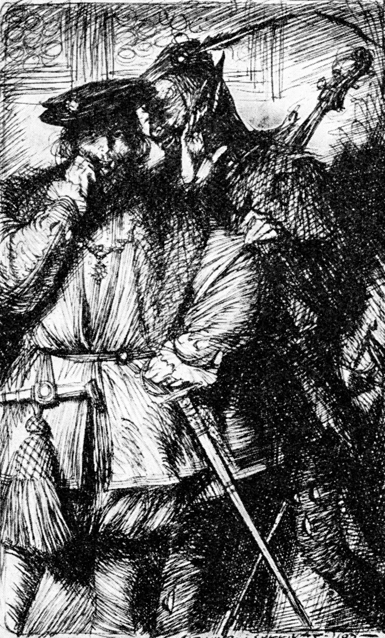 Mefistófeles y Fausto, 1923 de Edmund Joseph Sullivan
