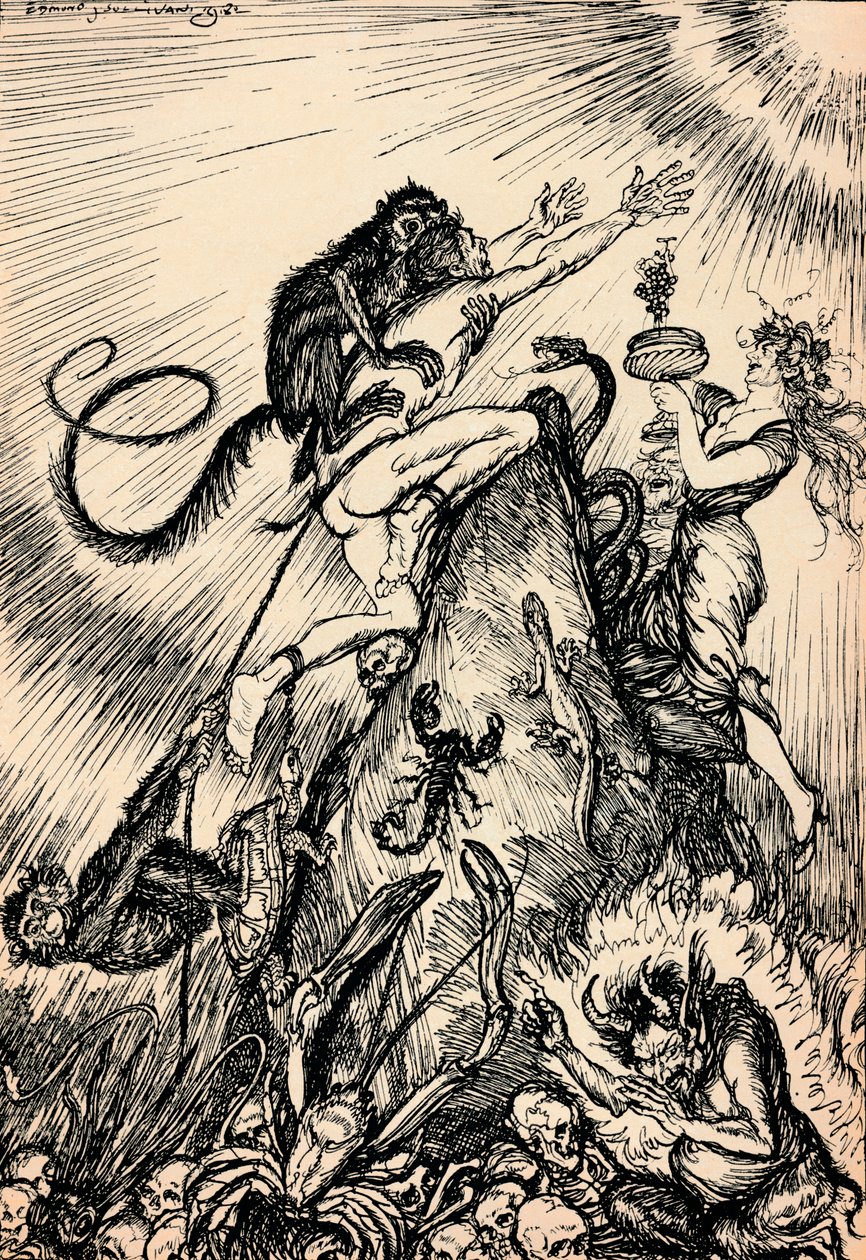 Ascendemos a través de muchas esclavitudes hacia la libertad, c. 1918, 1918 de Edmund Joseph Sullivan