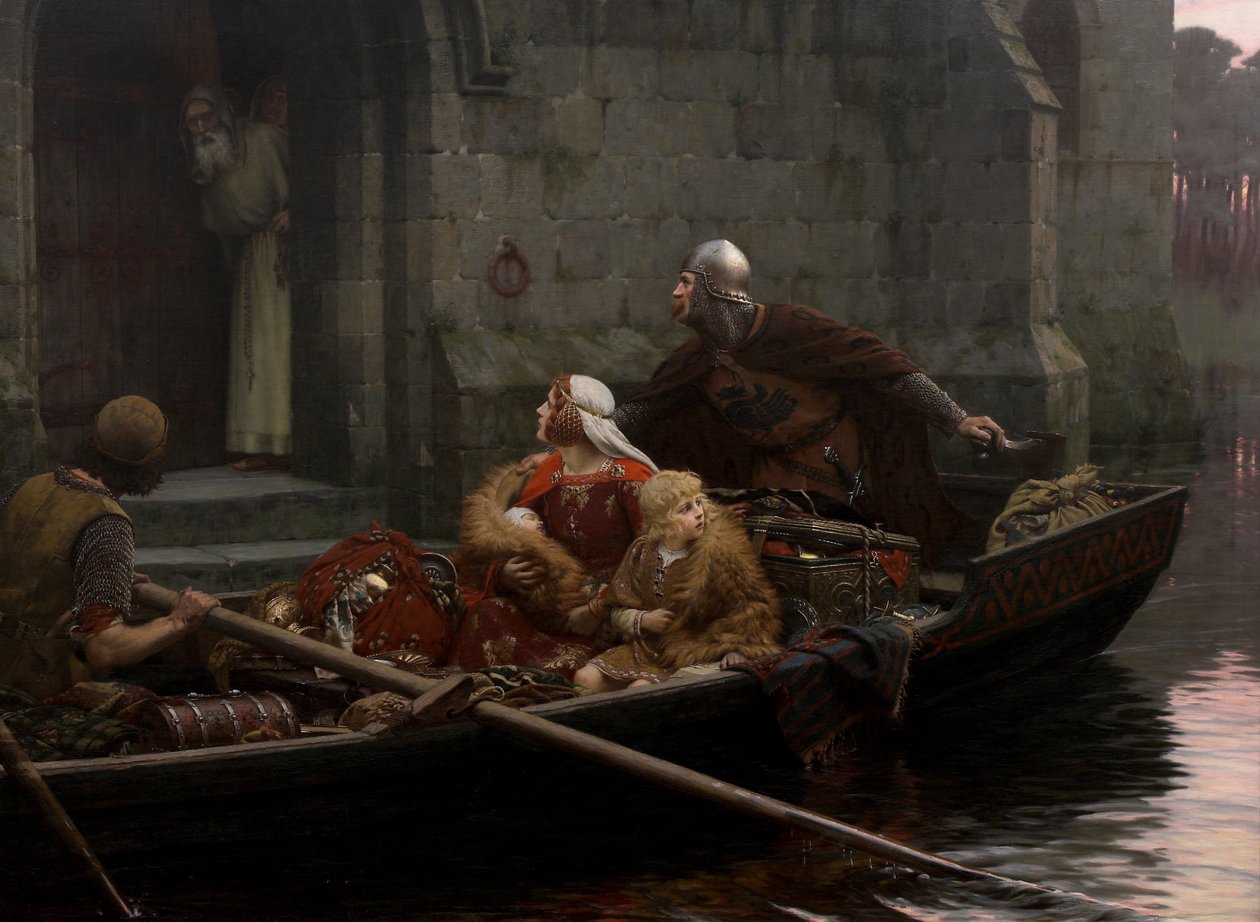 En tiempos de peligro de Edmund Leighton